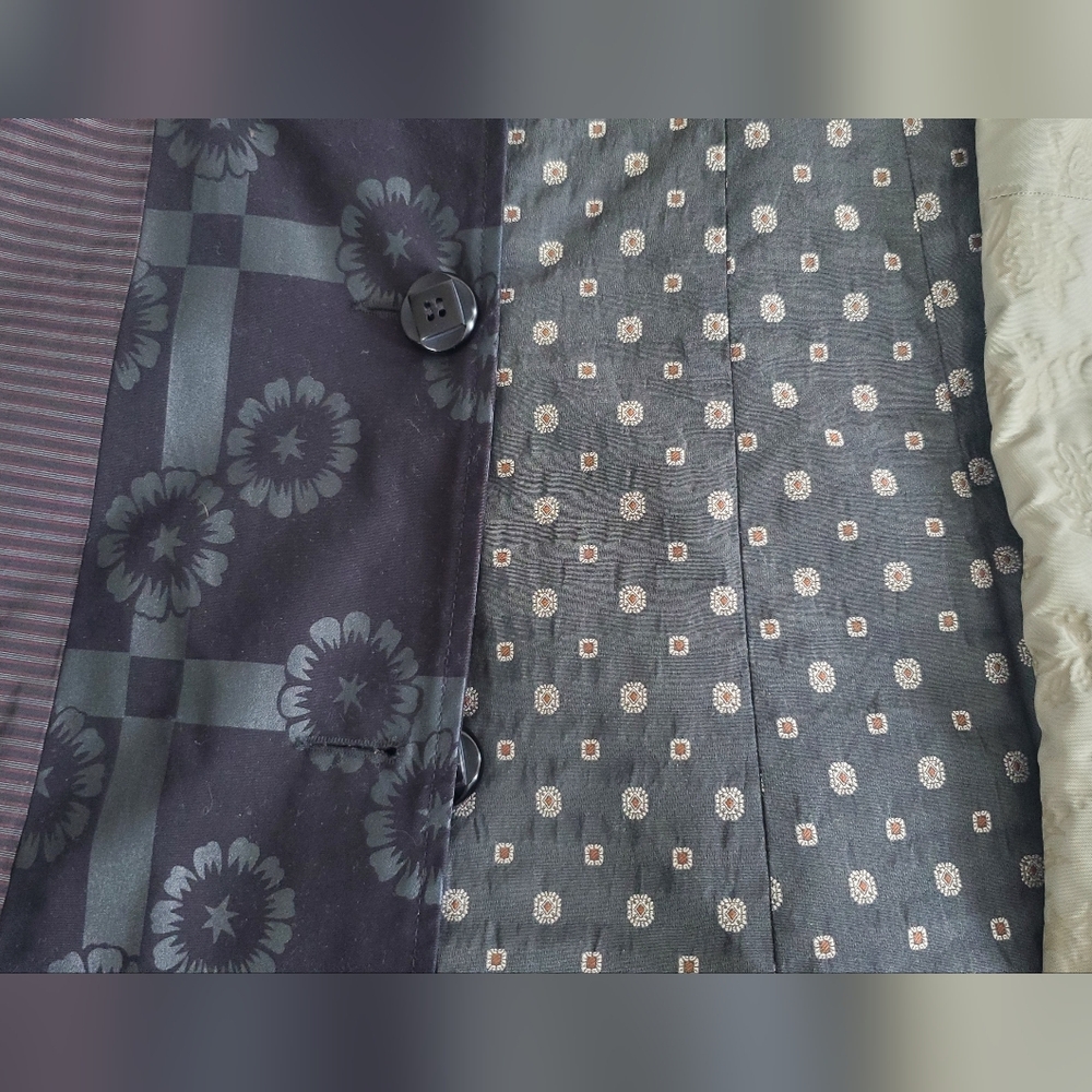 Custo Barcelona Patchwork Vintage Jacket/Coat, Bl… - image 12